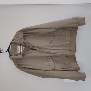 Tan Orvis Outdoors 100% Cotton Zip Front Chore Jacket sz XXL / 2XL field coat